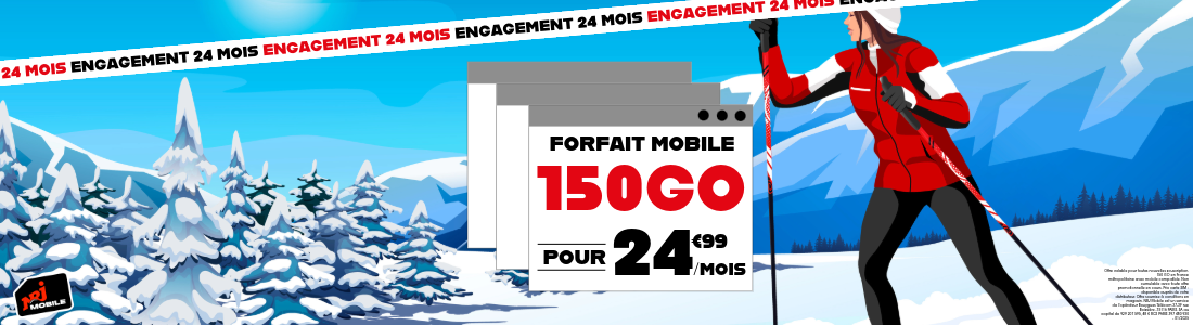 150Go NRJ 24 MOIS Ski