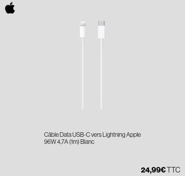 Cable USB-C Lightning Apple
